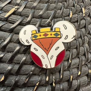 King John from Robin Hood Disney Villain Mickey Head Mystery Pin
